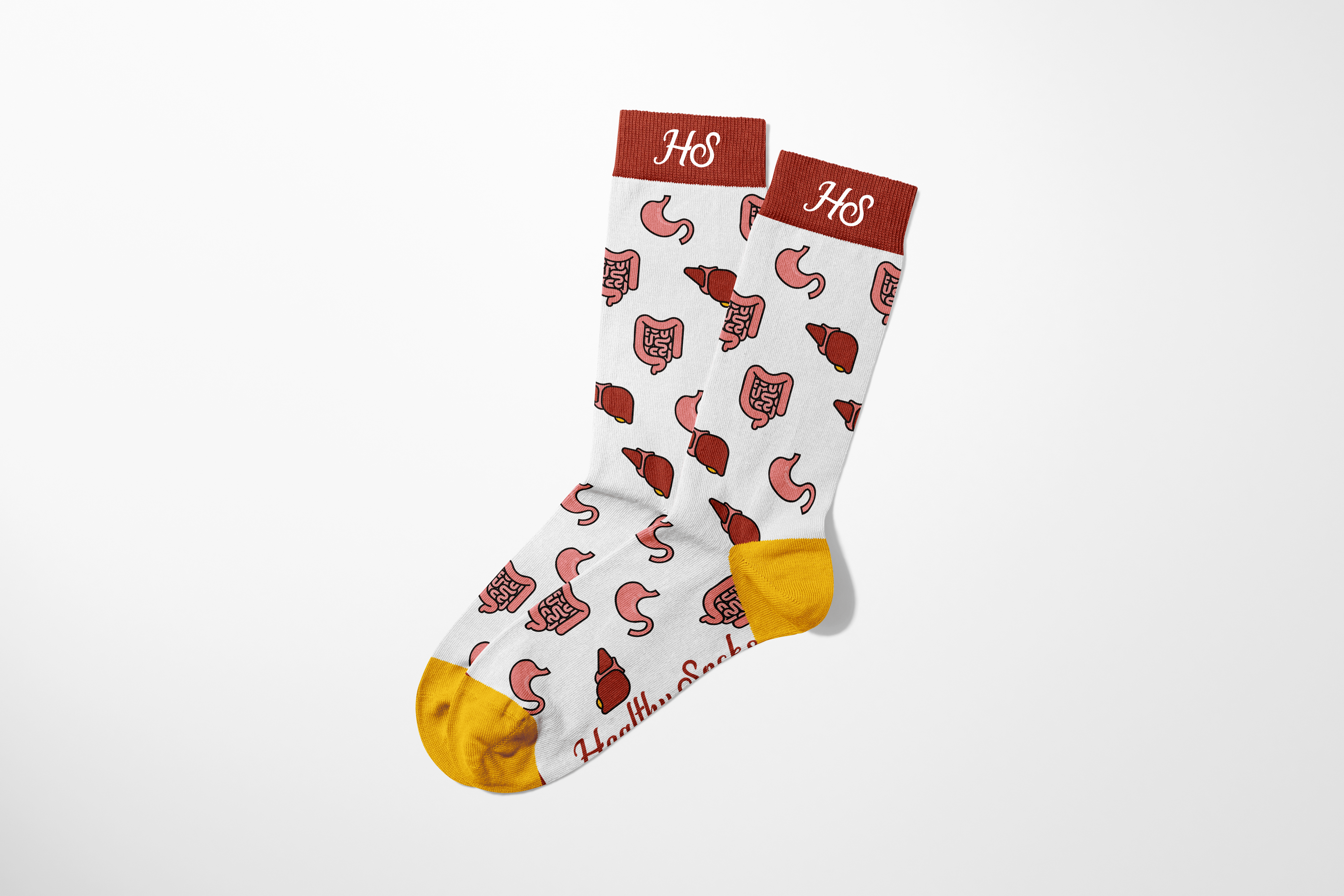 Gastrointestinal Socks - White Edition