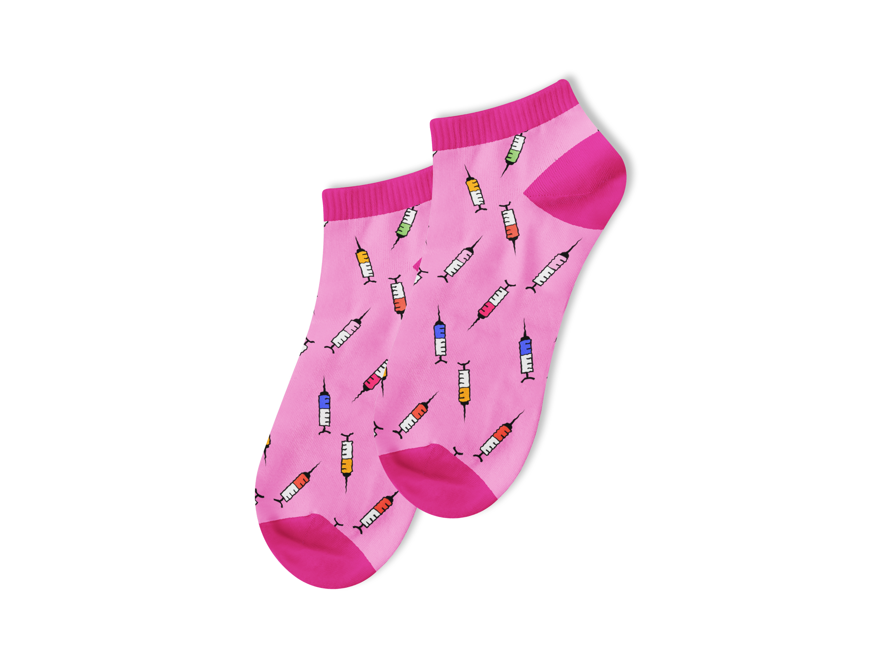 Syringe Ankle Socks – Pink Edition