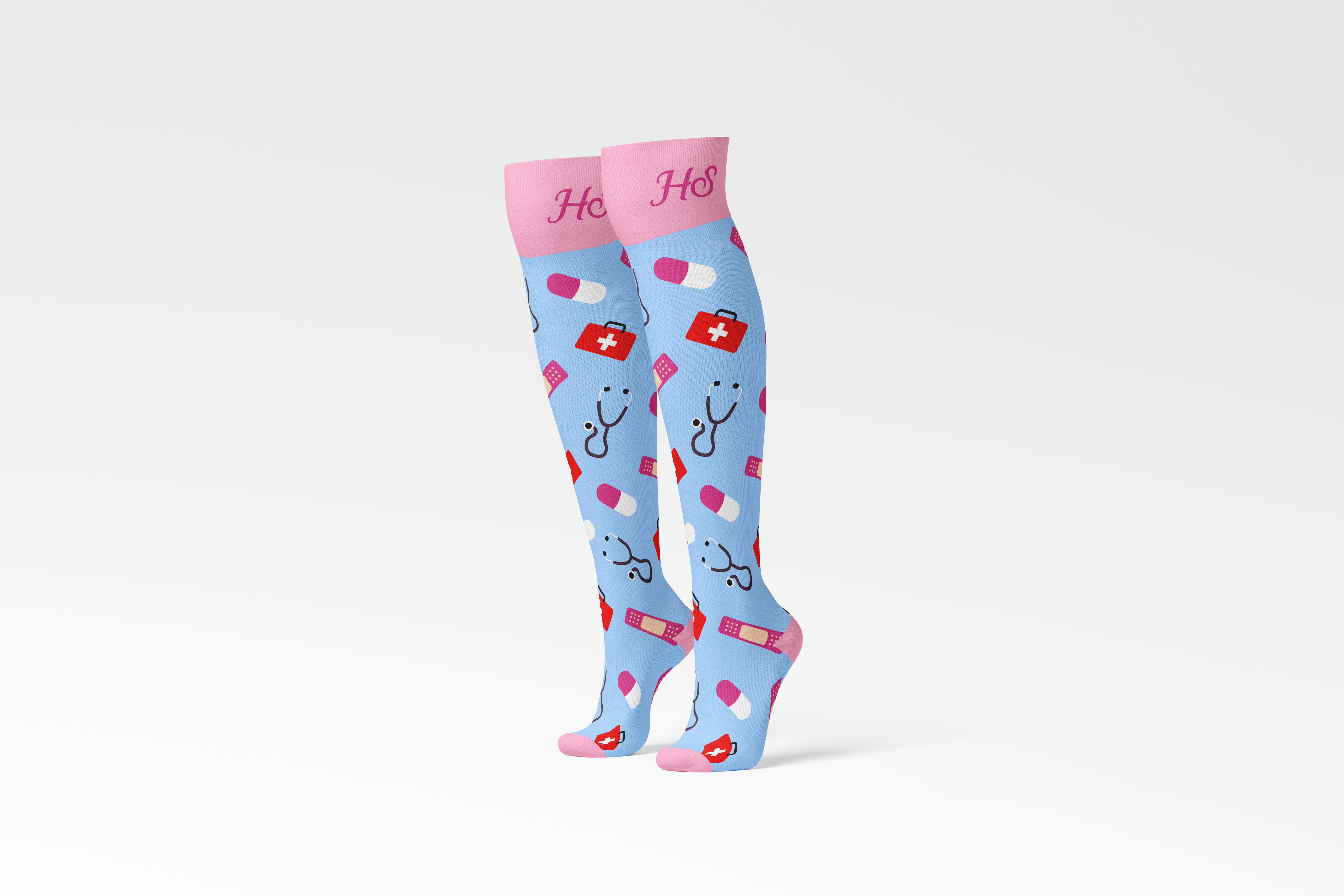 Compression Socks Nurse – Pink Edition