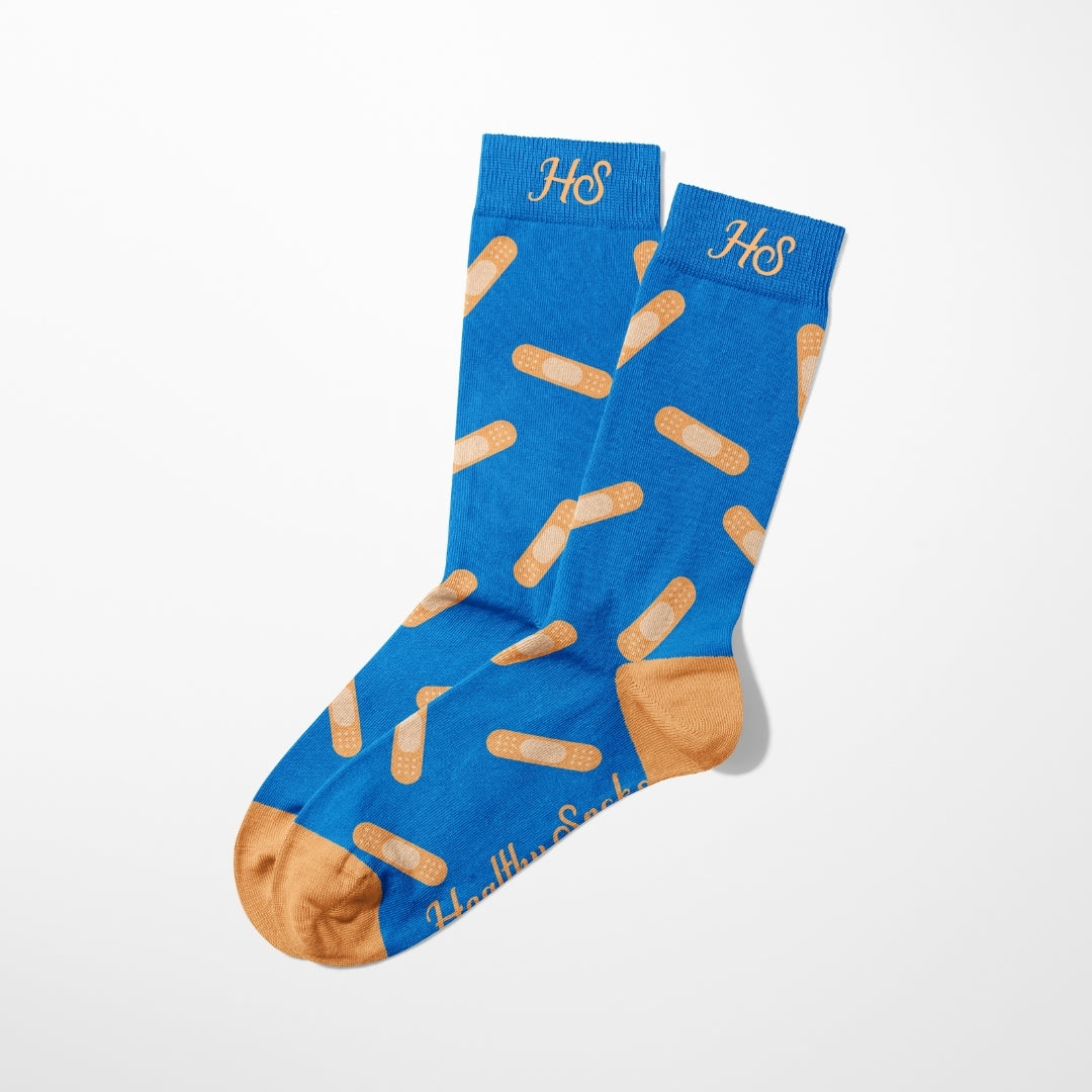 Plaster Socks – Blue Edition