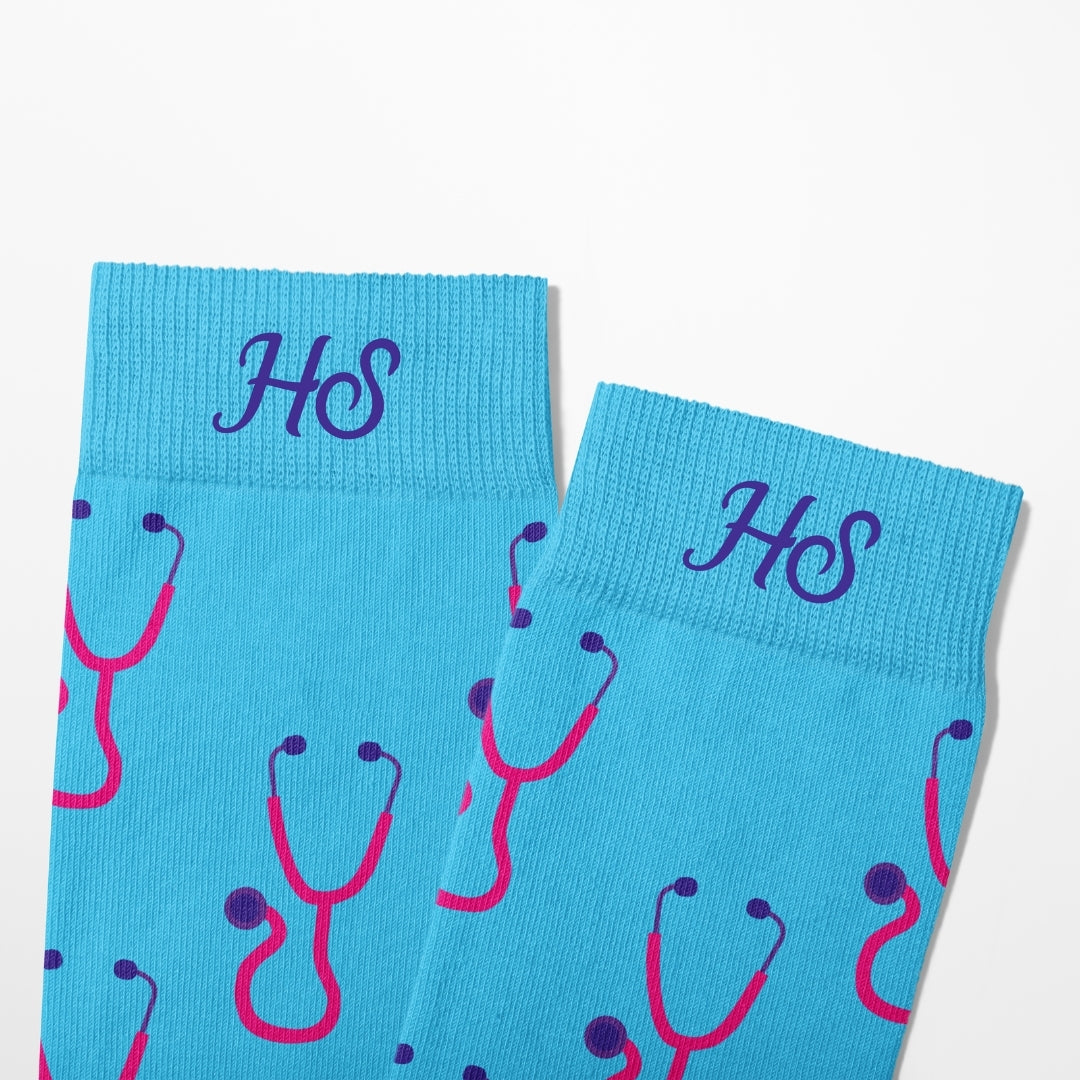 Stethoscope Socks – Blue Edition