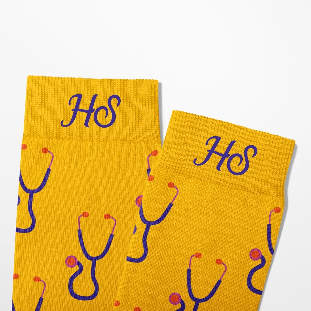 Stethoscope Socks – Yellow Edition