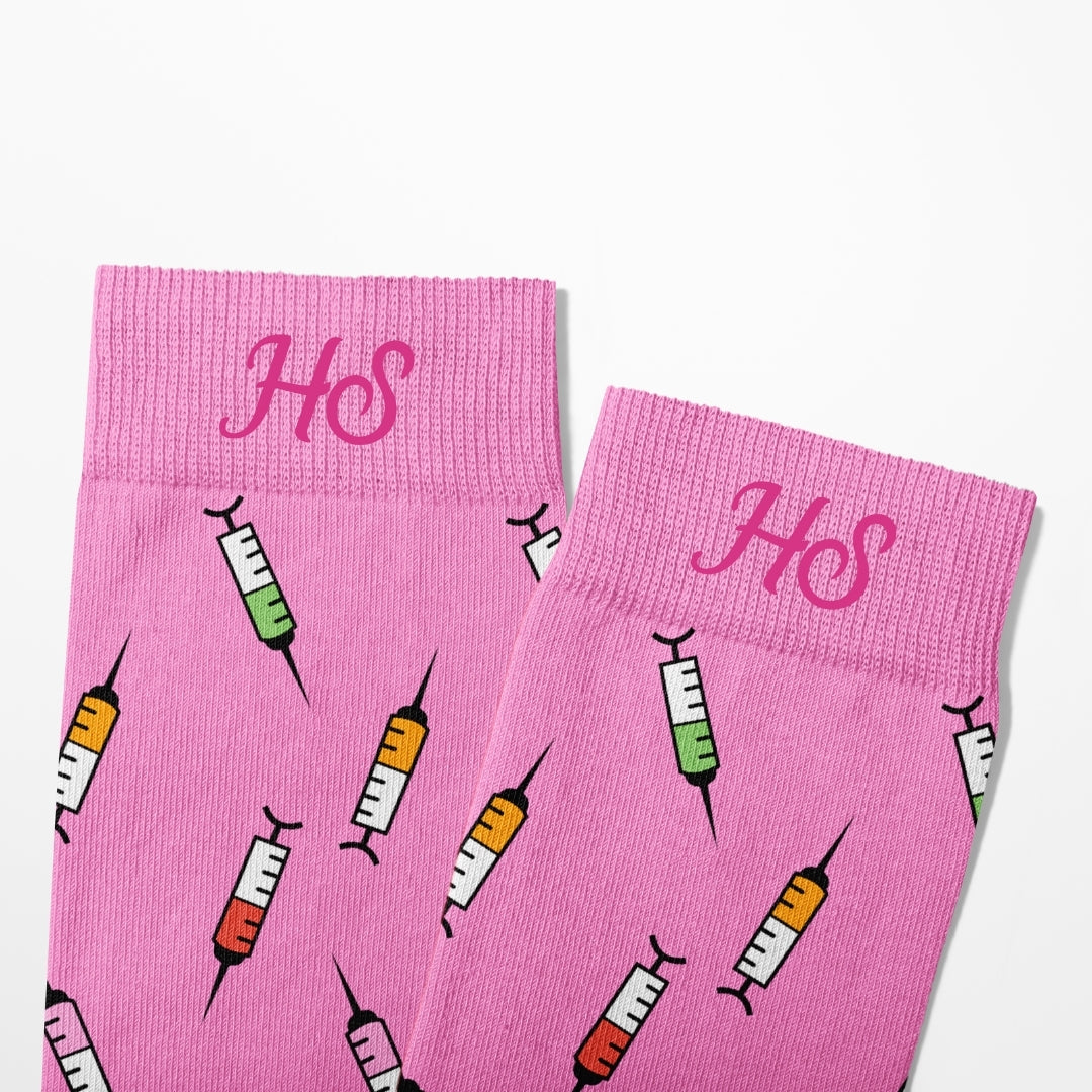 Syringe Socks – Pink Edition