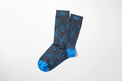 Stethoscope Socks – Gray Edition