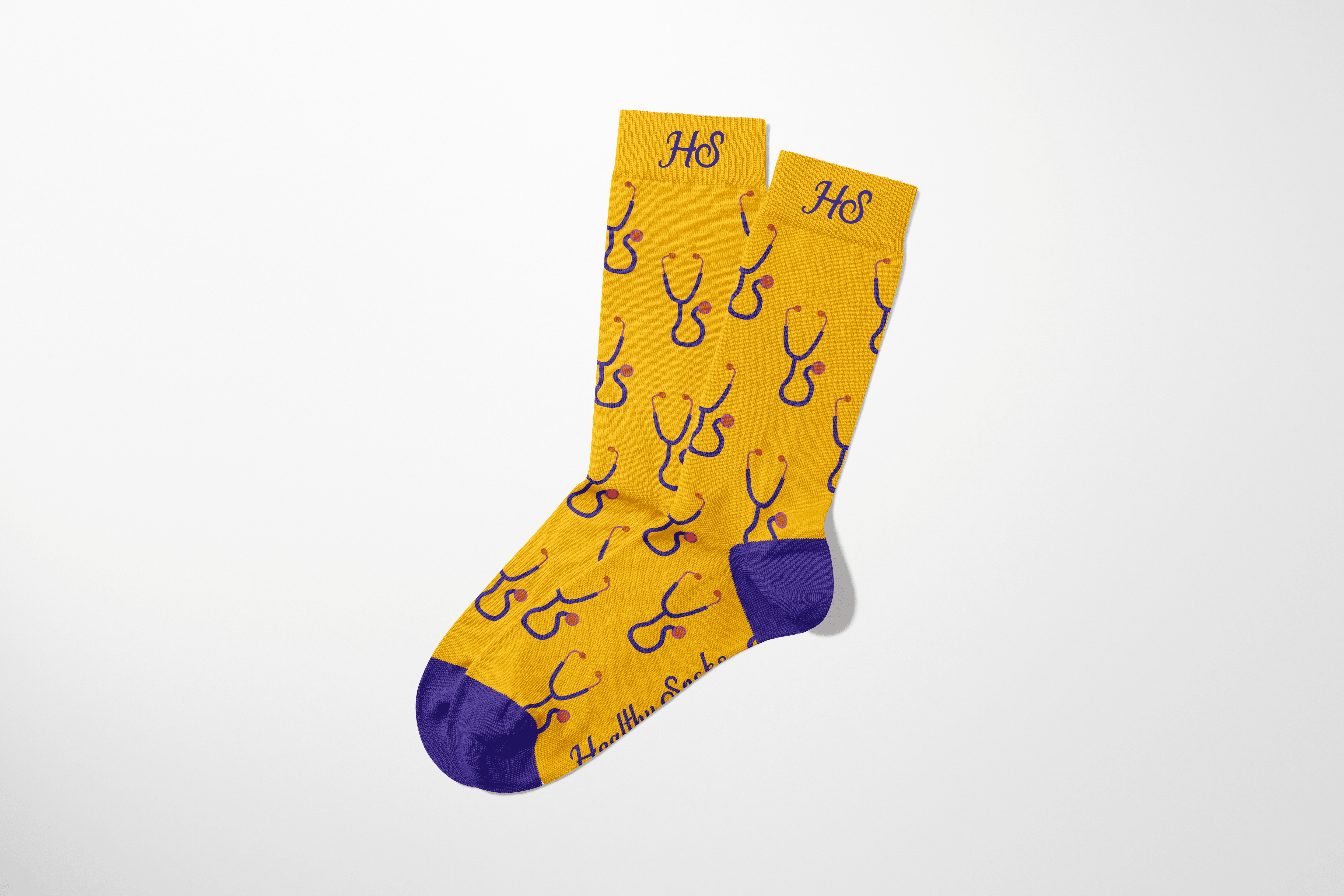 Stethoscope Socks – Yellow Edition