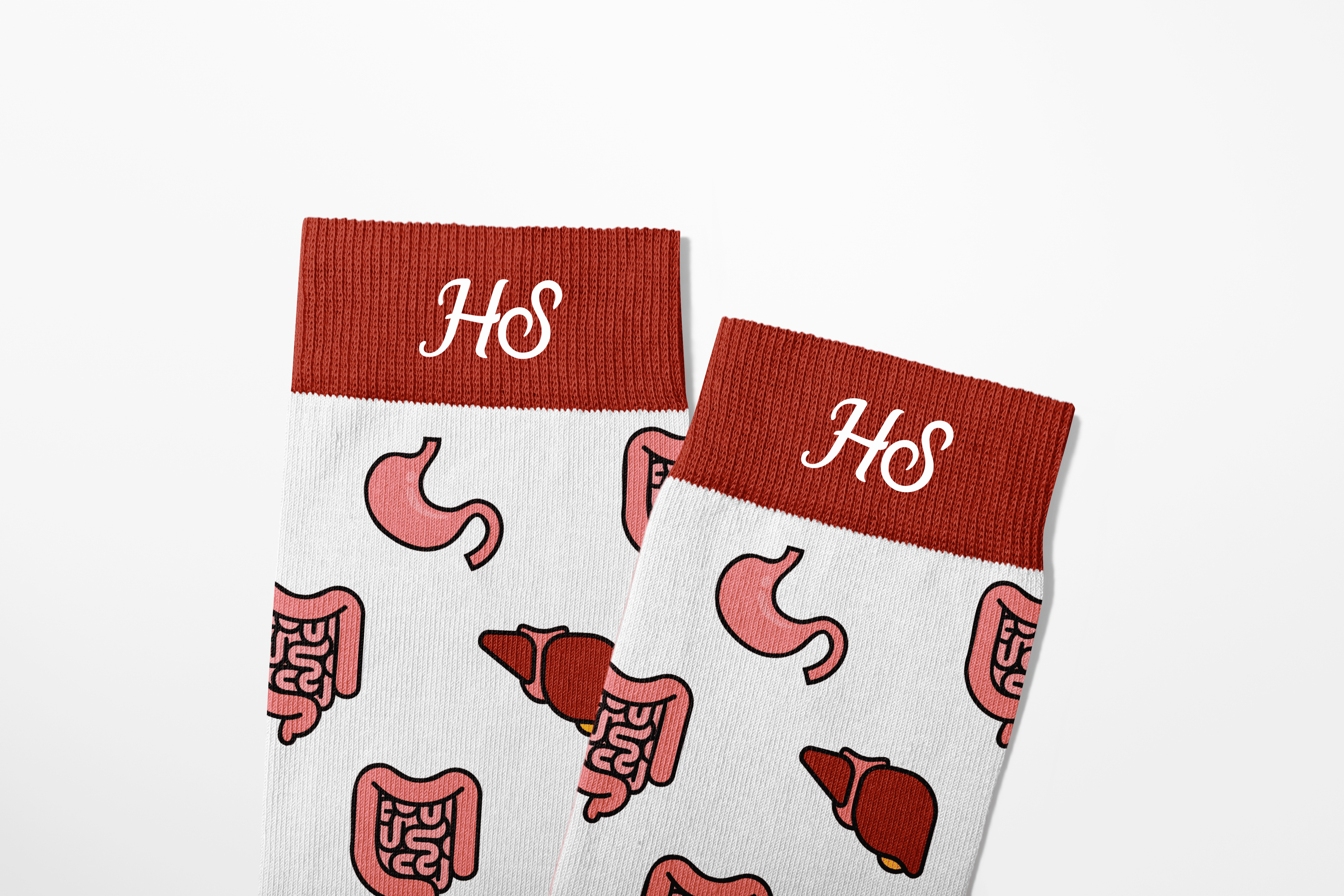 Gastrointestinal Socks - White Edition