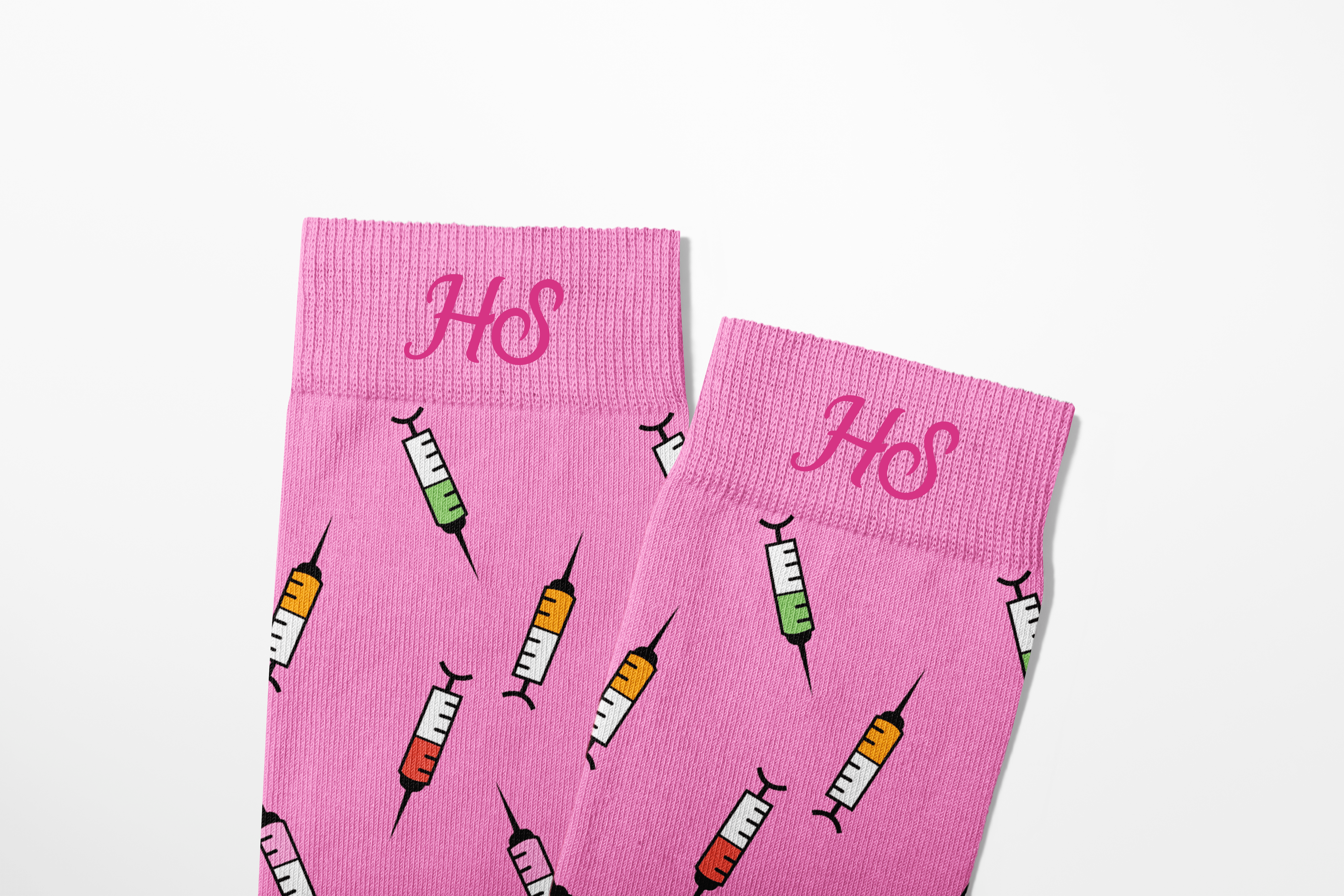 Syringe Socks – Pink Edition