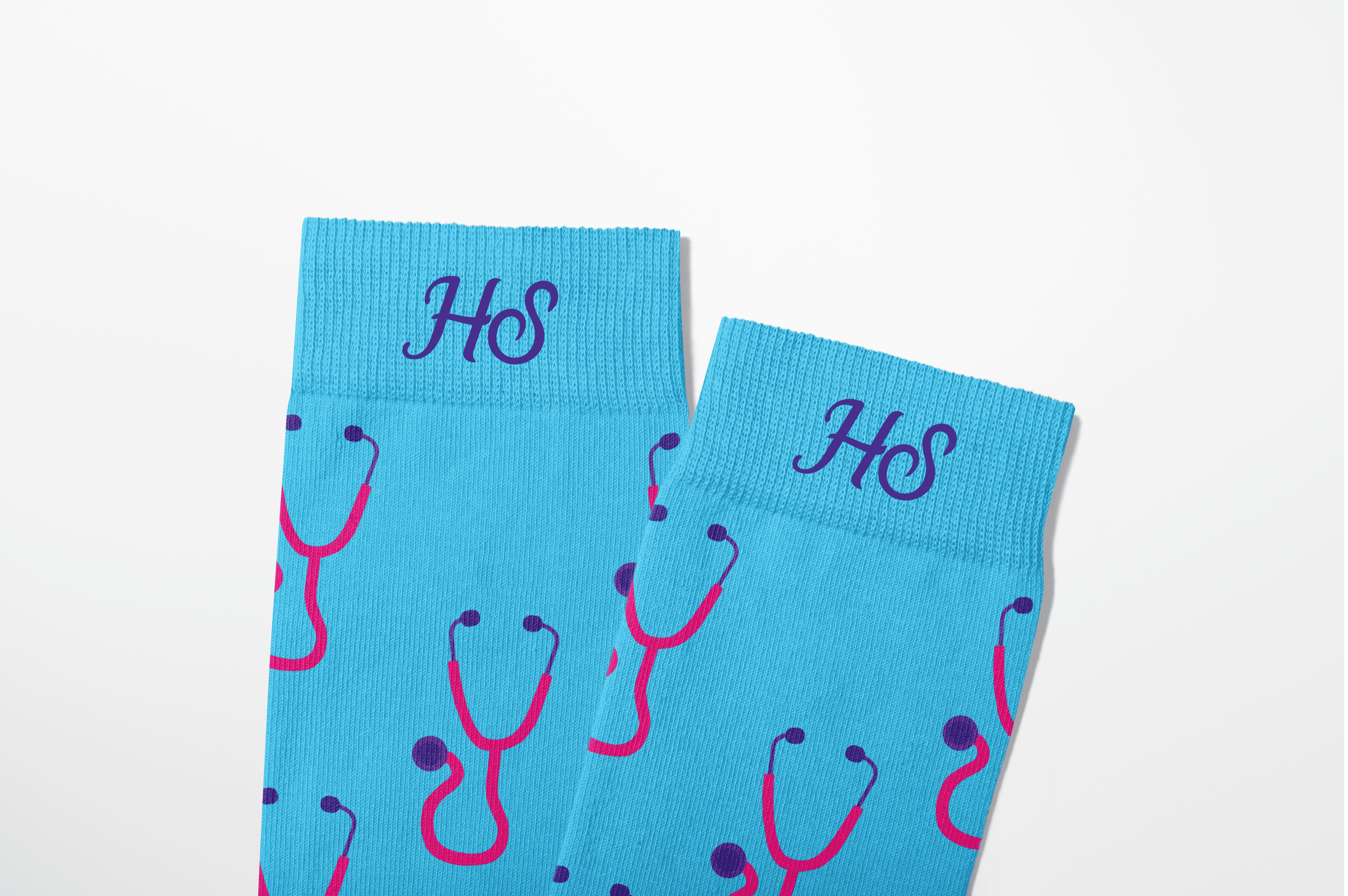 Stethoscope Socks – Blue Edition