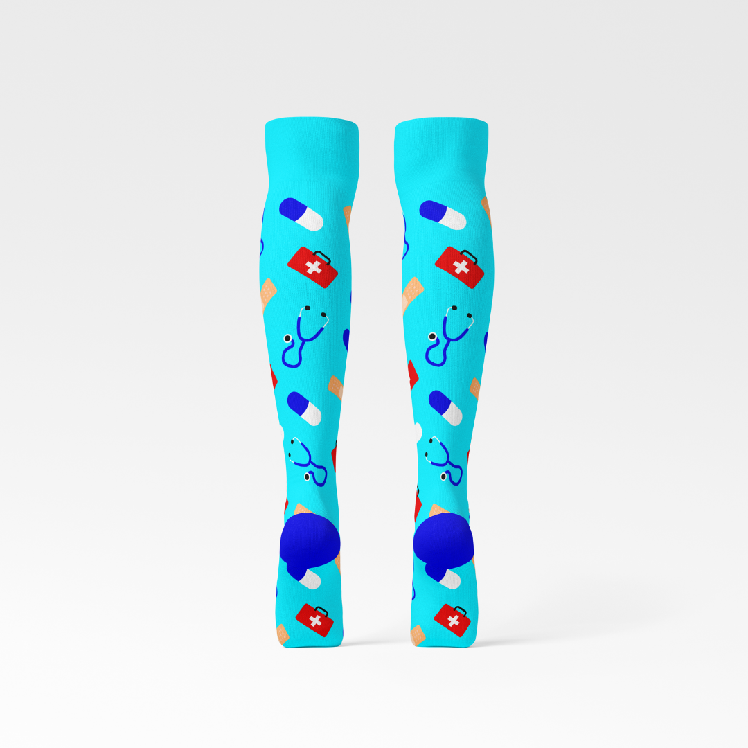 Compression Socks Nurse – Blue Edition