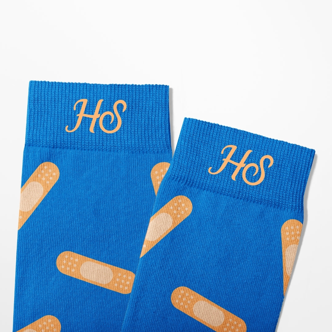 Plaster Socks – Blue Edition