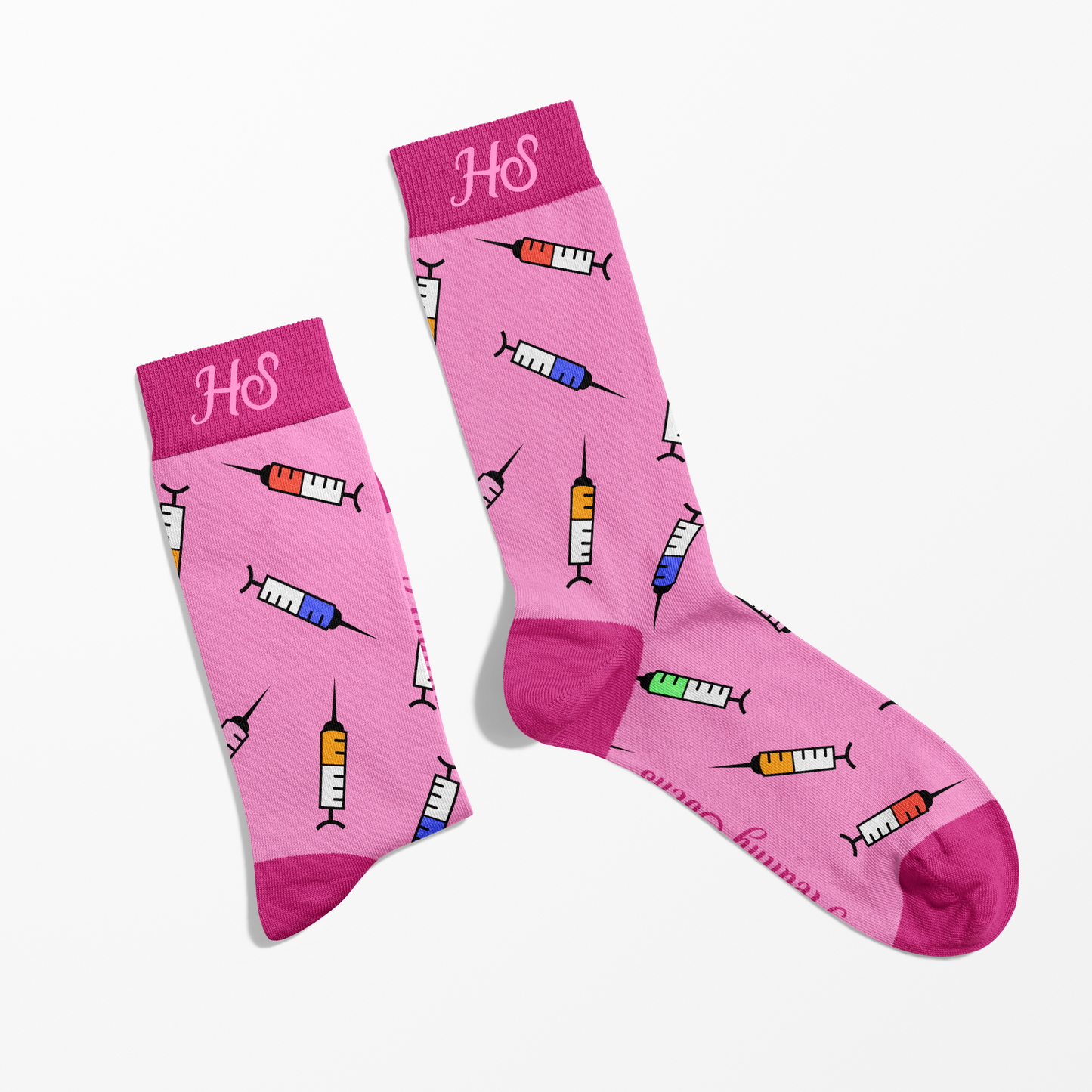 Rosa Spritzensocke – Medizinische Präzision für medizinisches Fachpersonal | Healthy Socks